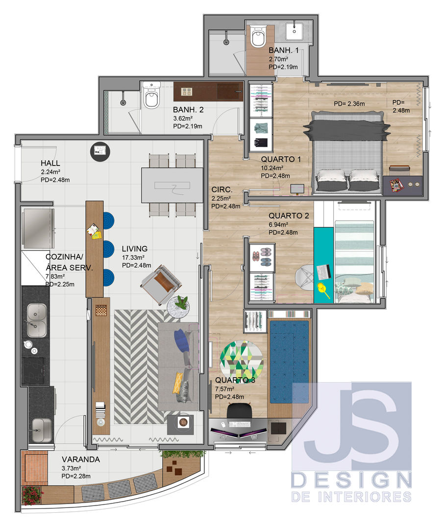 حديث تنفيذ JS Interiores, حداثي