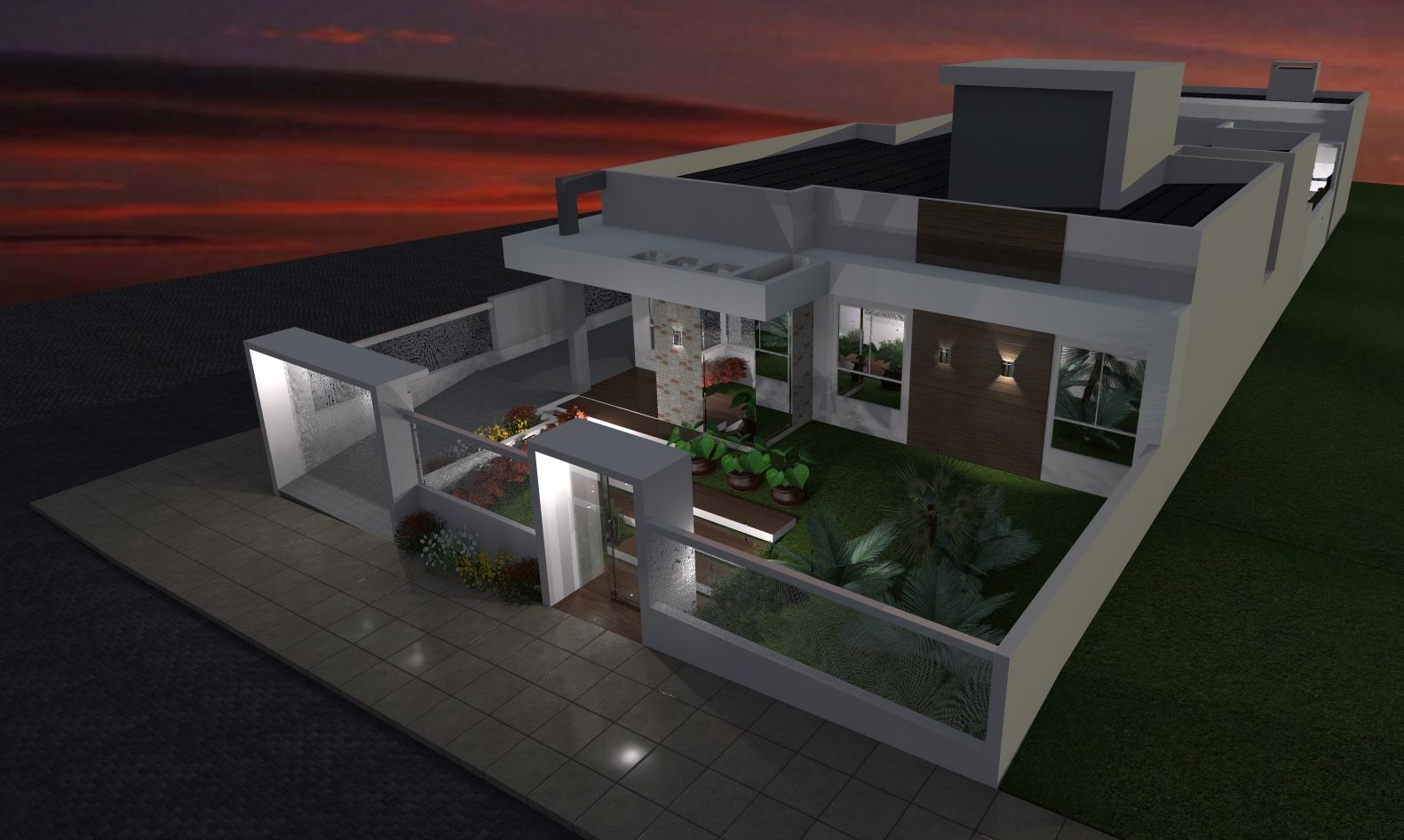 RESIDENCIA J.M, Daiana Pasqualon Arquitetura & Lighting Daiana Pasqualon Arquitetura & Lighting منازل