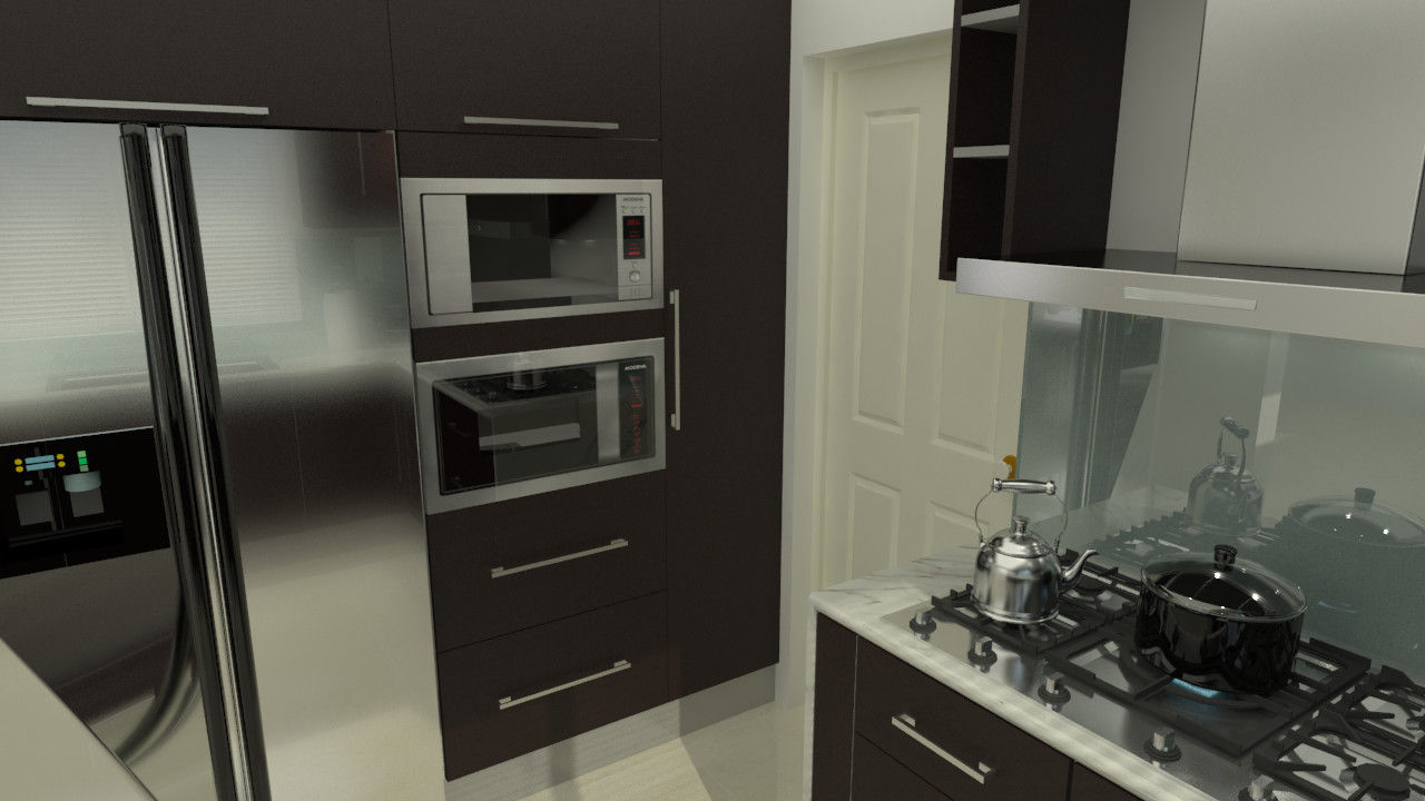 homify Dapur Modern Parket Multicolored