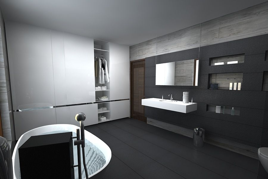 master bathroom A Mans Creation Modern bathroom