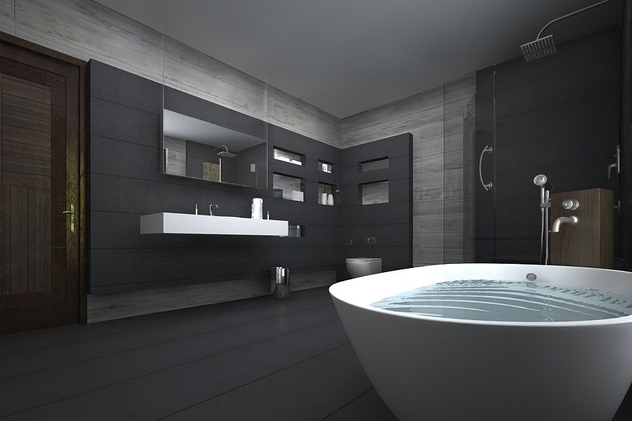 master bathroom A Mans Creation Modern bathroom