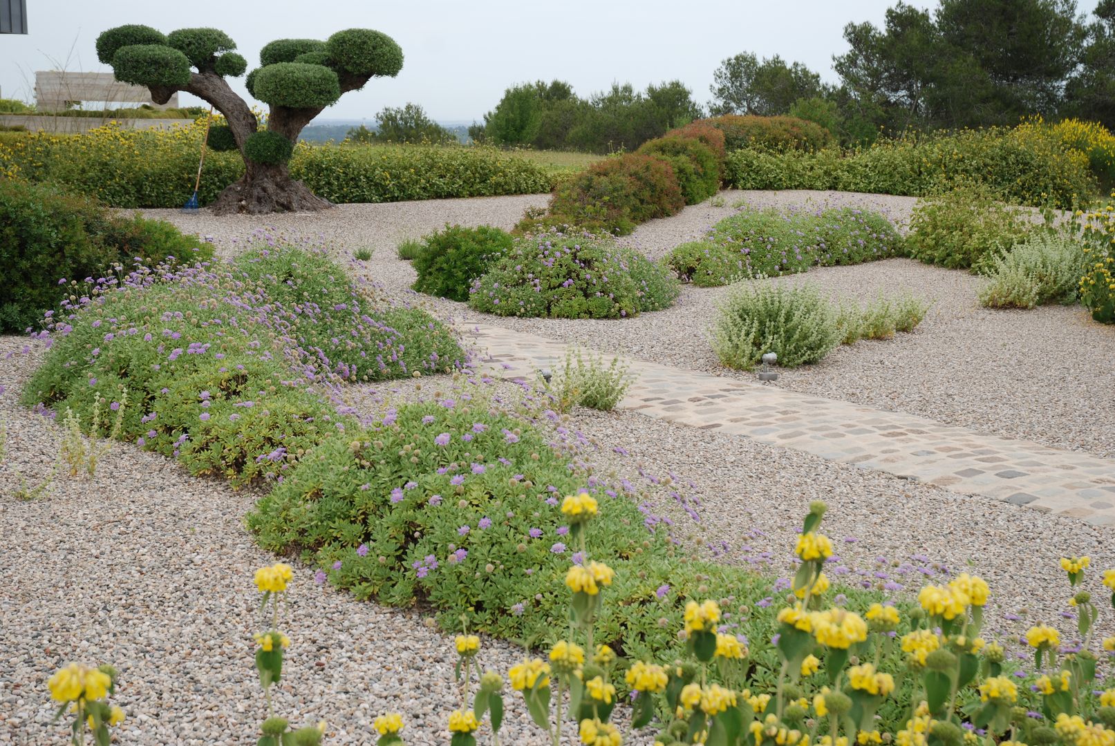 Un jardin sur gravier contemporain, Jean-Jacques Derboux Jean-Jacques Derboux Moderne tuinen