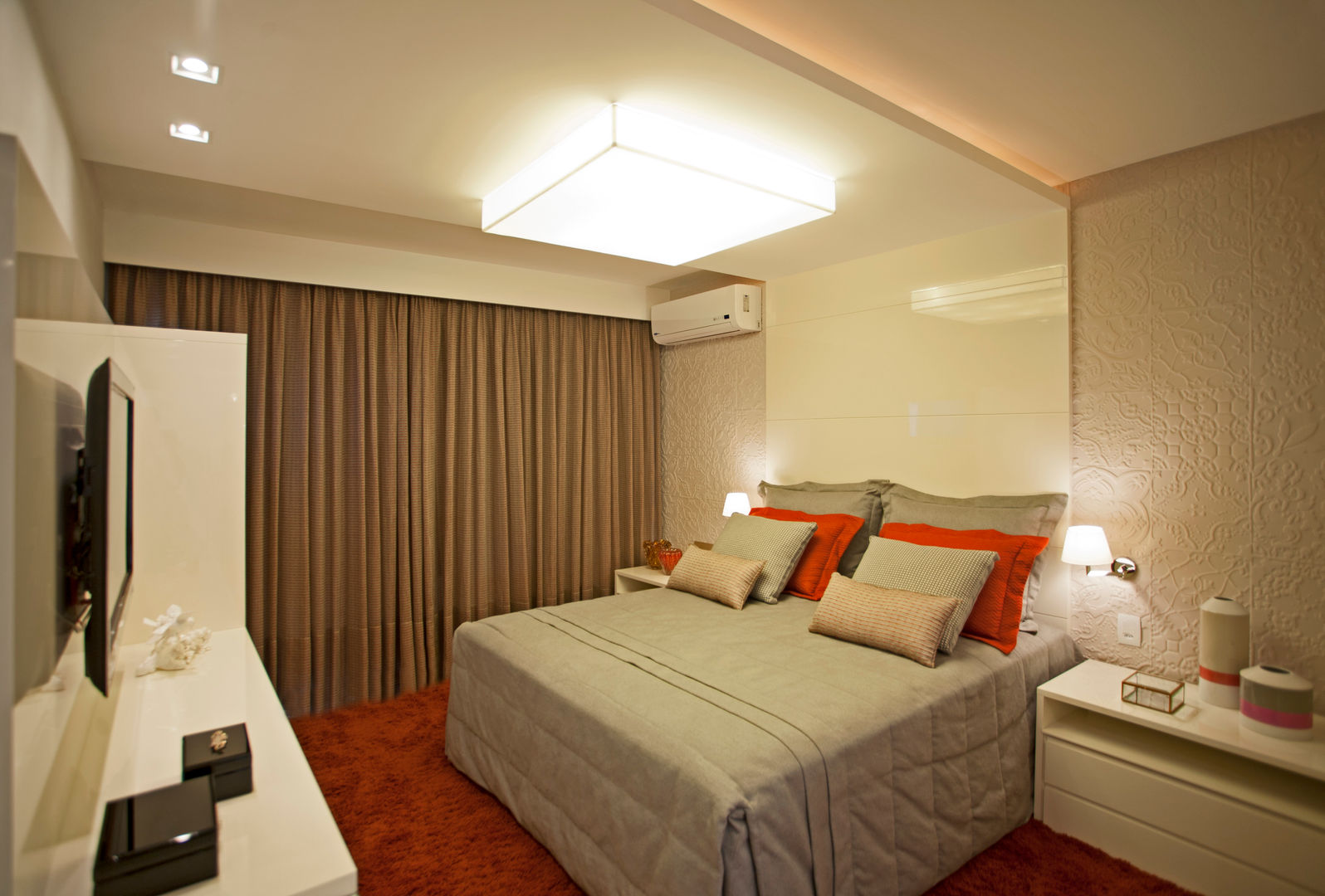 Quarto Casal - GL, Lana Rocha Interiores Lana Rocha Interiores 모던스타일 침실