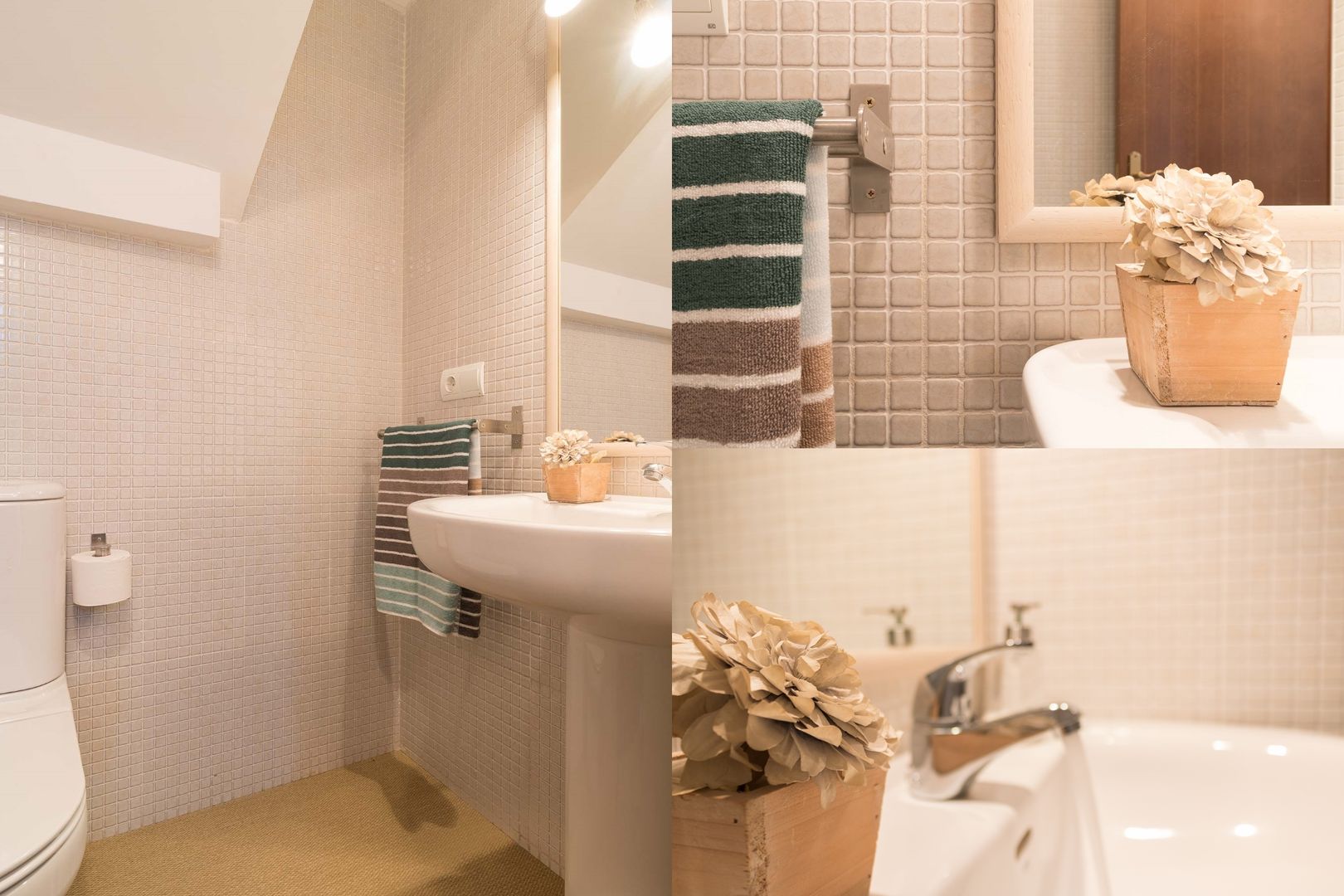 REPORTAJE FOTOGRÁFICO ALQUILER TURÍSTICO, Become a Home Become a Home Phòng tắm phong cách Bắc Âu