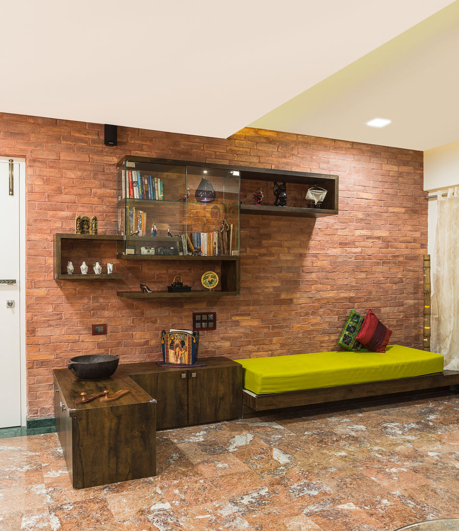 reading area iSTUDIO Architecture Rustic style living room