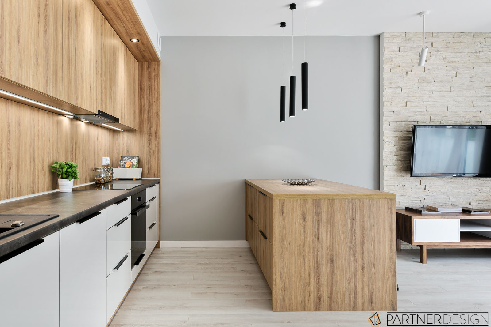 Mieszkanie pokazowe, Q2Design Q2Design Modern kitchen