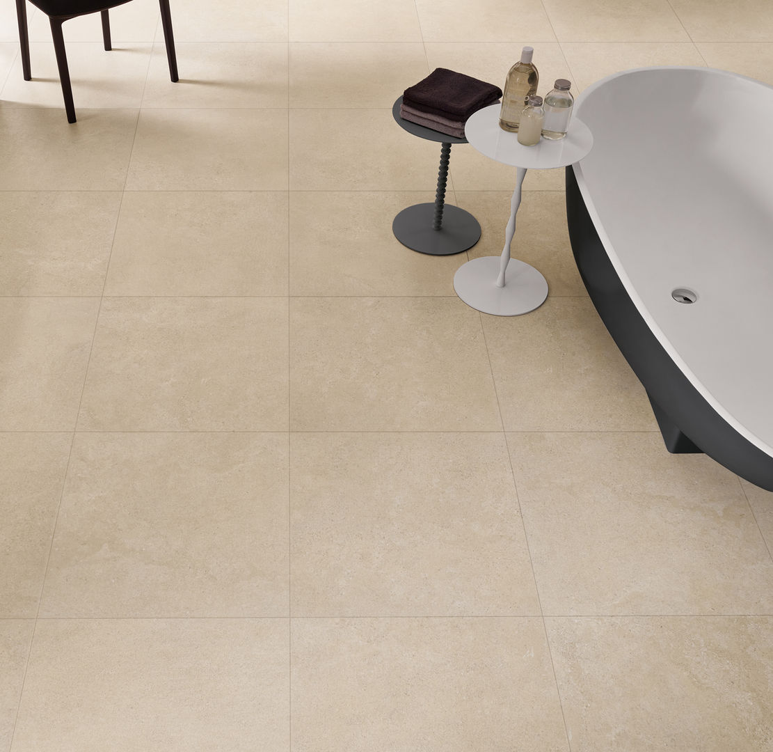 Napoli Beige Floor Porcelain Tiles The London Tile Co. Paredes y suelos de estilo moderno Baldosas y azulejos