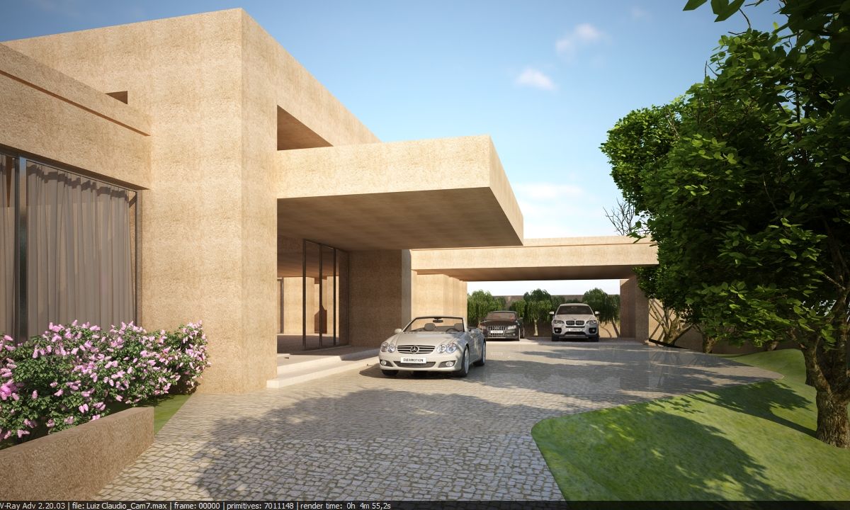 Casa no Vale dos Cristais, Lanza Arquitetos Lanza Arquitetos Modern Garaj / Hangar Kuvars
