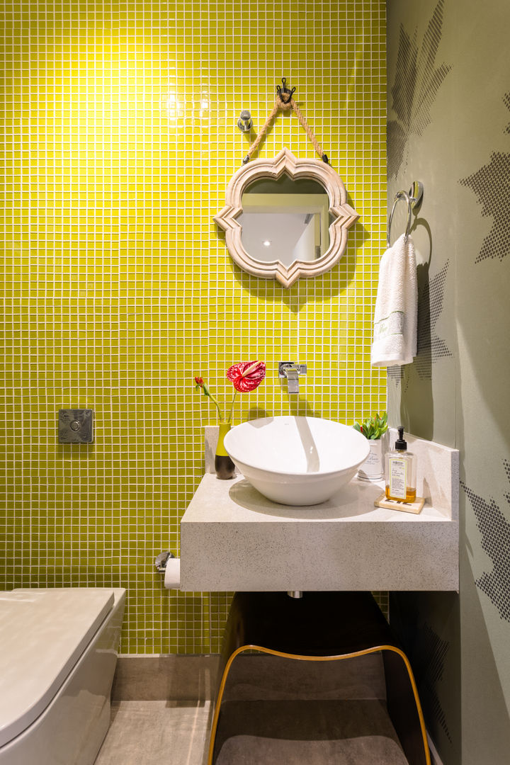 Consultoria em Decoração - João Moura 53, zimbro arquitetura zimbro arquitetura Eclectic style bathroom Tiles