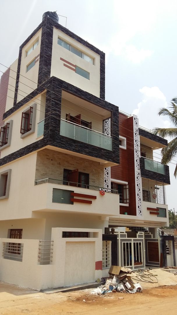 Residence at Bangalore, Cutting Edge Architects Cutting Edge Architects Casas modernas