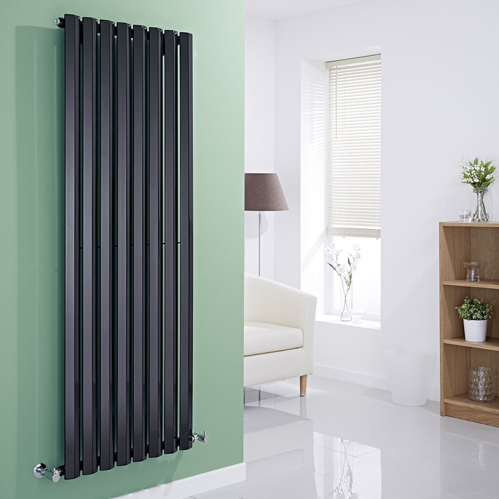 Milano Viti Design Heizkörper in Schwarz BestHeating Deutschland Moderne Schlafzimmer Radiator,Heizung,heizen,Design Heizkörper,Watt,vertikal