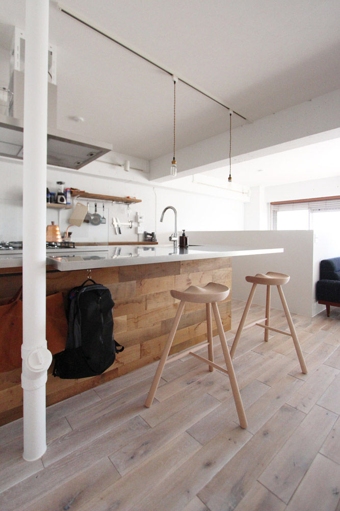 otokonoshiro, nuリノベーション nuリノベーション Minimalist kitchen