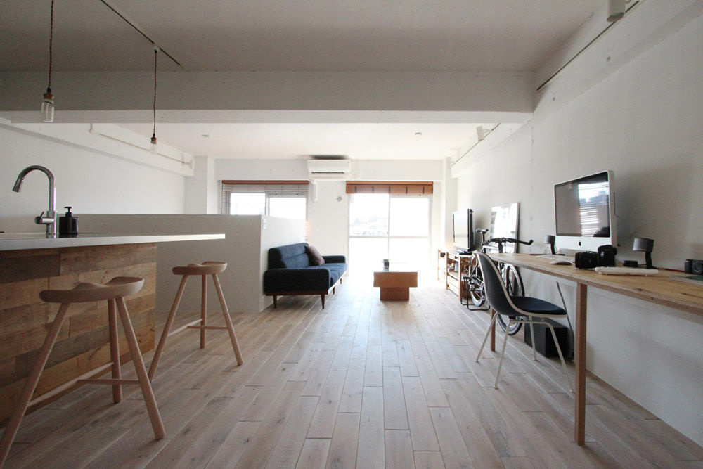 otokonoshiro, nuリノベーション nuリノベーション Minimalist living room