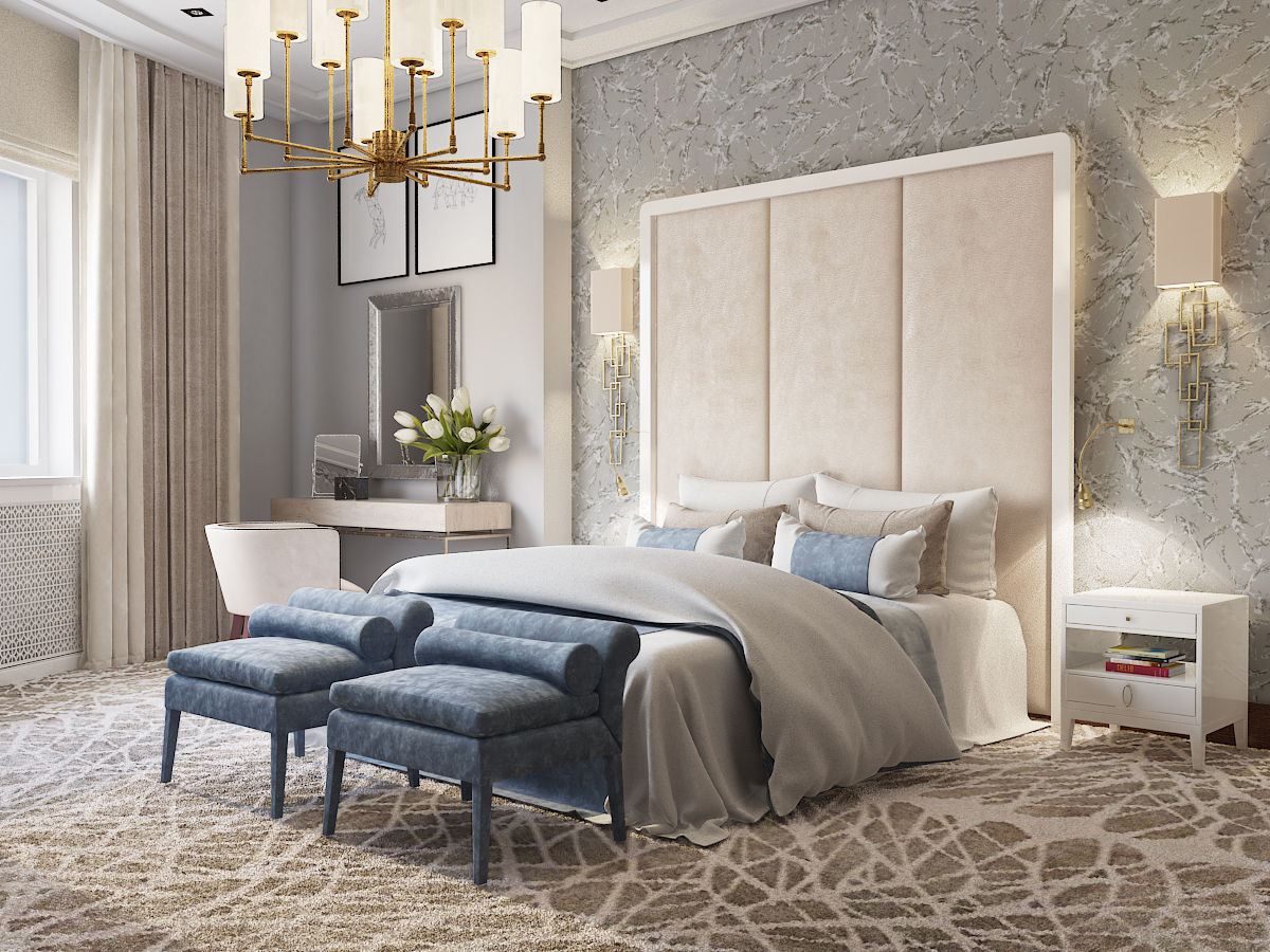 homify Camera da letto eclettica Grigio