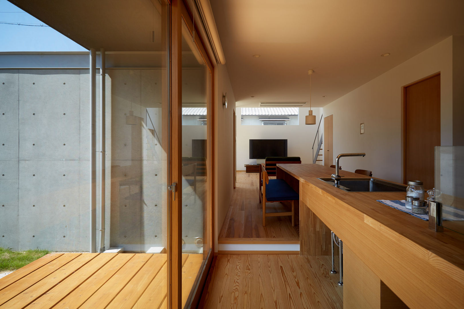 山里のいえ, toki Architect design office toki Architect design office 모던스타일 주방 우드 우드 그레인