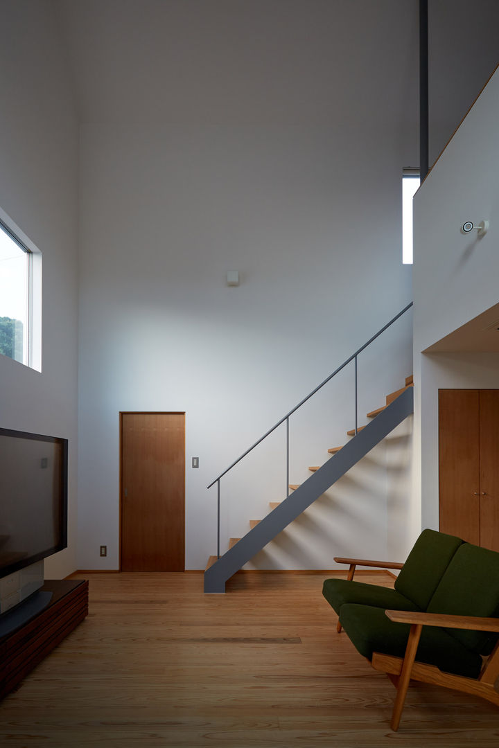 山里のいえ, toki Architect design office toki Architect design office 모던스타일 거실 우드 우드 그레인