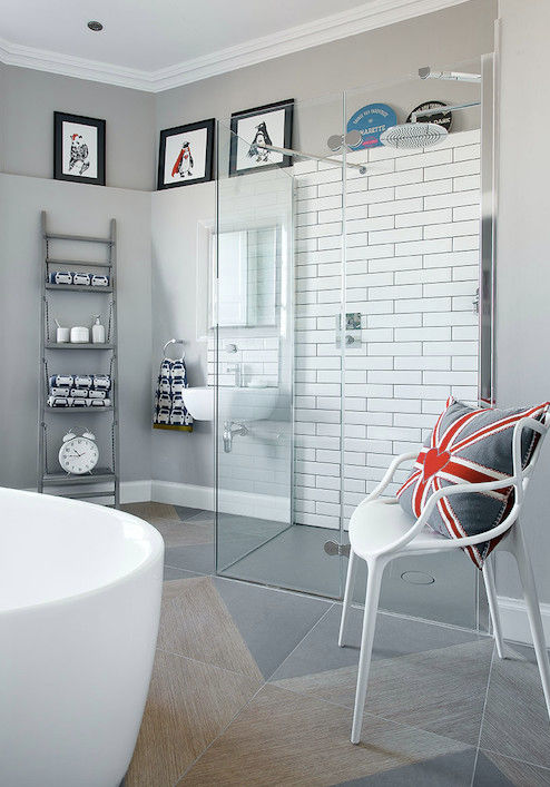 A fun kids bathroom Hen & Crask Edinburgh Eclectic style bathrooms