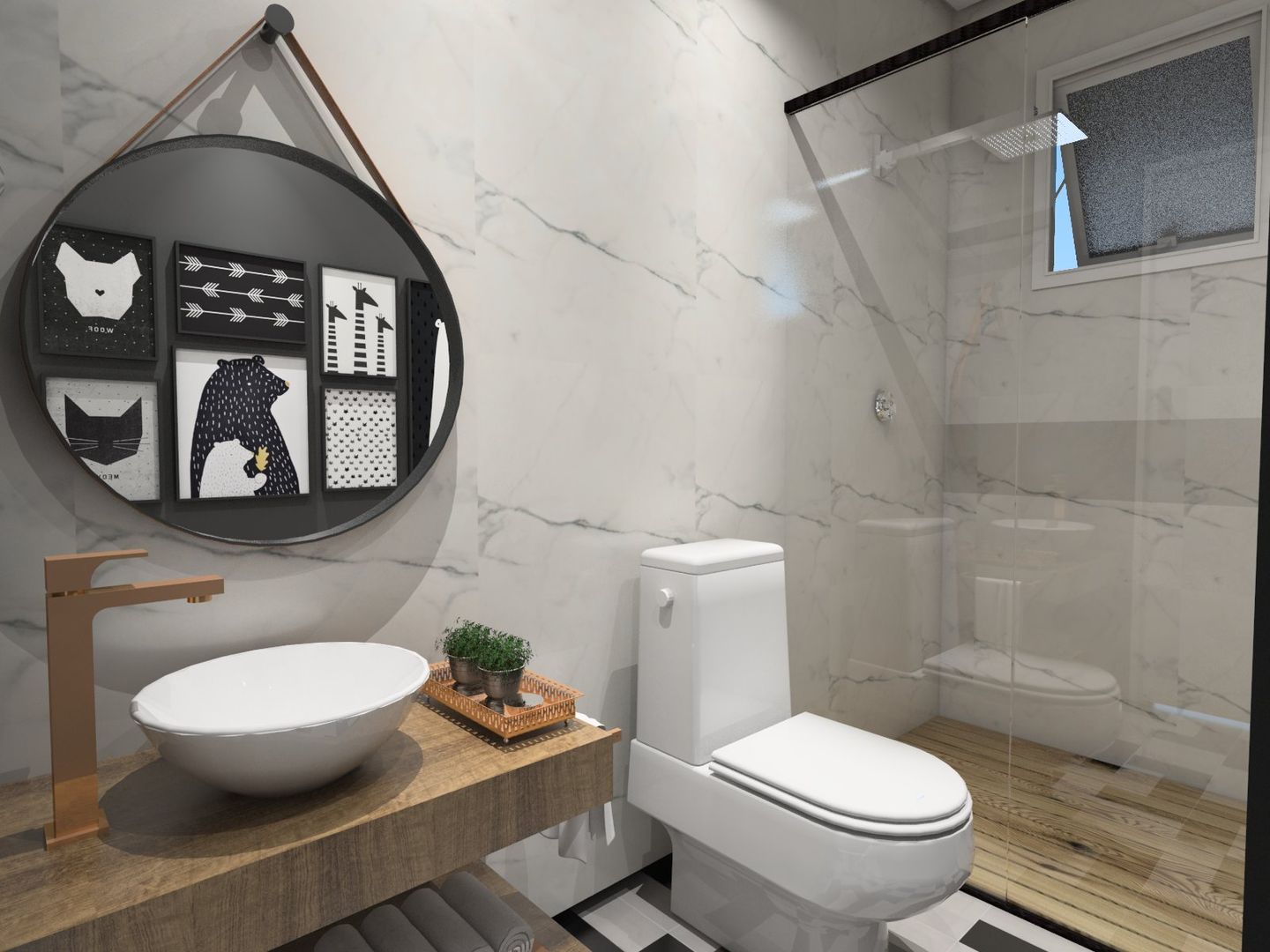 homify Baños de estilo escandinavo