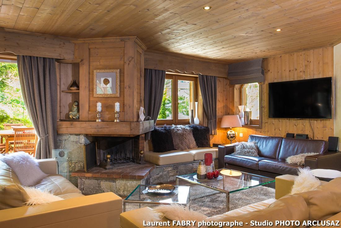 Chalet de montagne à Méribel, Alpes, Savoie, ARLY PHOTOGRAPHY ARLY PHOTOGRAPHY Living room