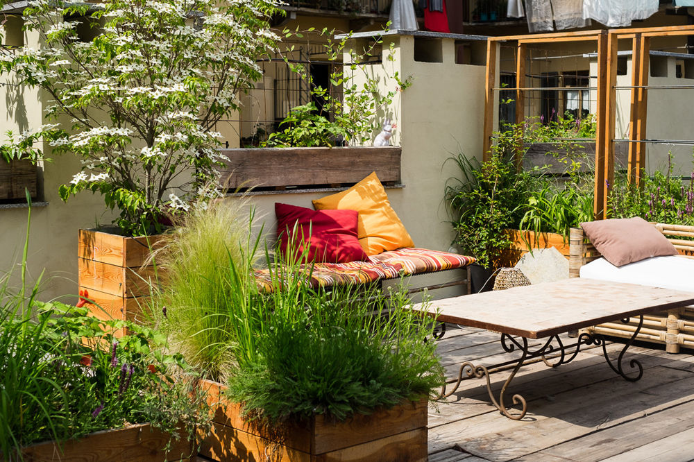 TERRAZZO Torino, marta carraro marta carraro Rustic style balcony, porch & terrace