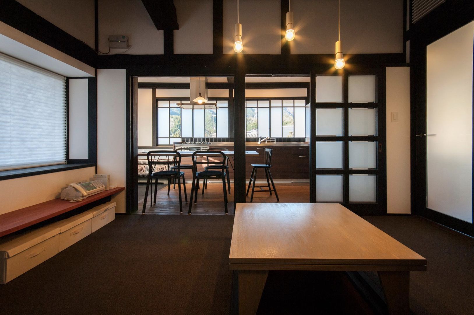 美山のK邸改修, Kawakatsu Design Kawakatsu Design Dining room