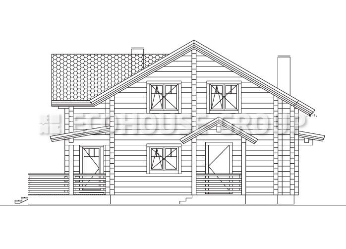 Маурин, EcoHouse Group EcoHouse Group 房子 木頭 Wood effect