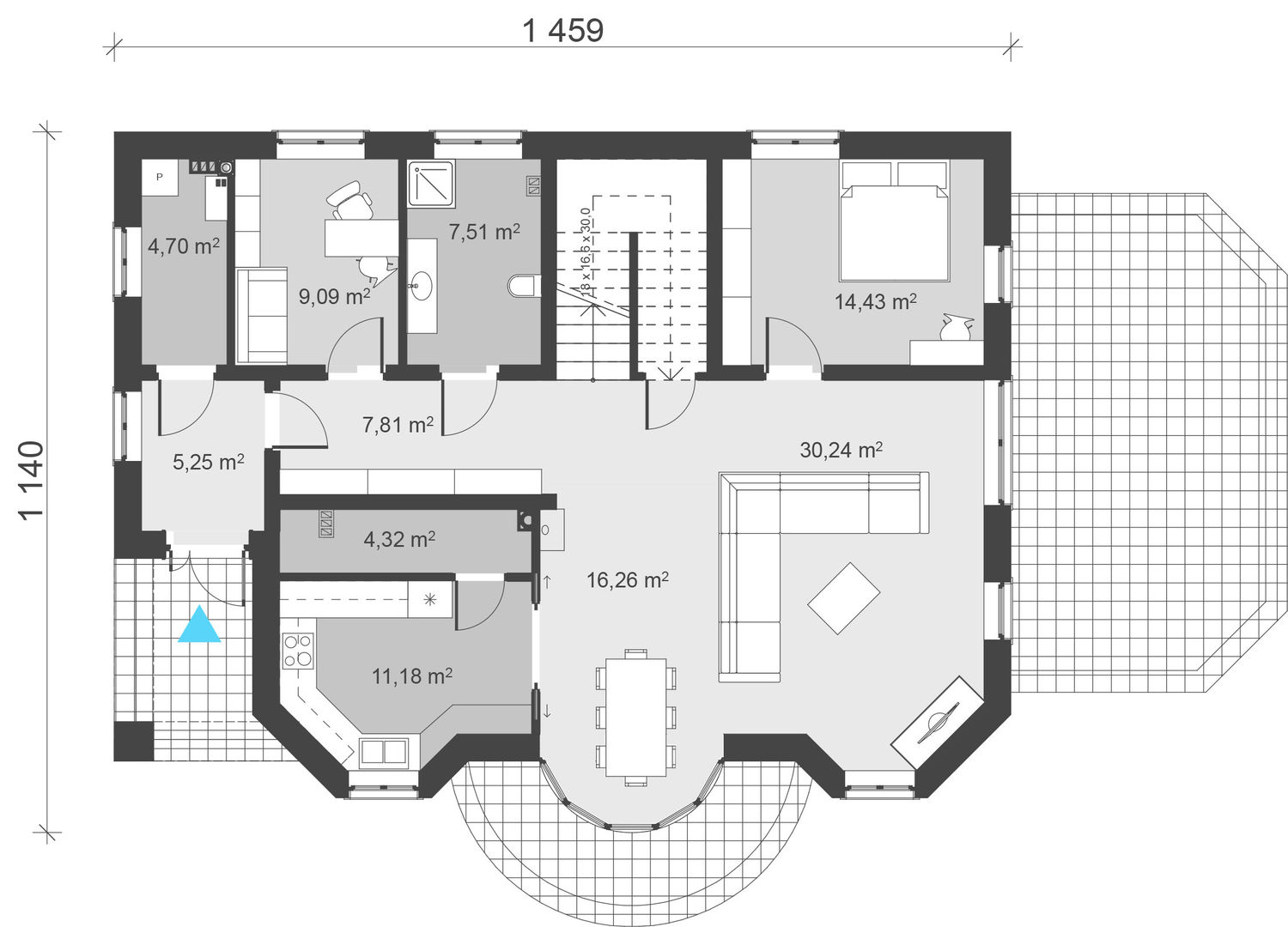 Odświeżona klasyka projekt domu uA20, uArchitekta uArchitekta