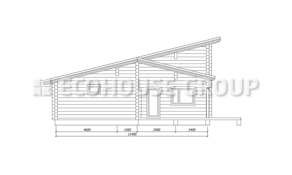 Клевер макси, EcoHouse Group EcoHouse Group Scandinavian style houses Wood Wood effect