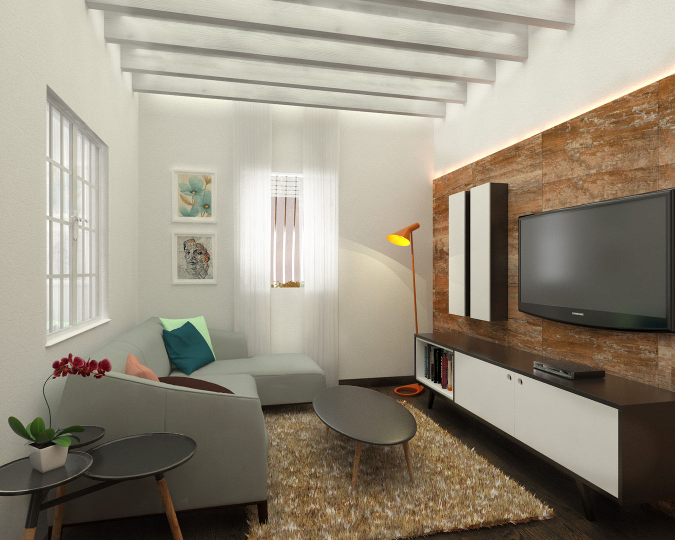 Kuro Design Studio Scandinavian style living room