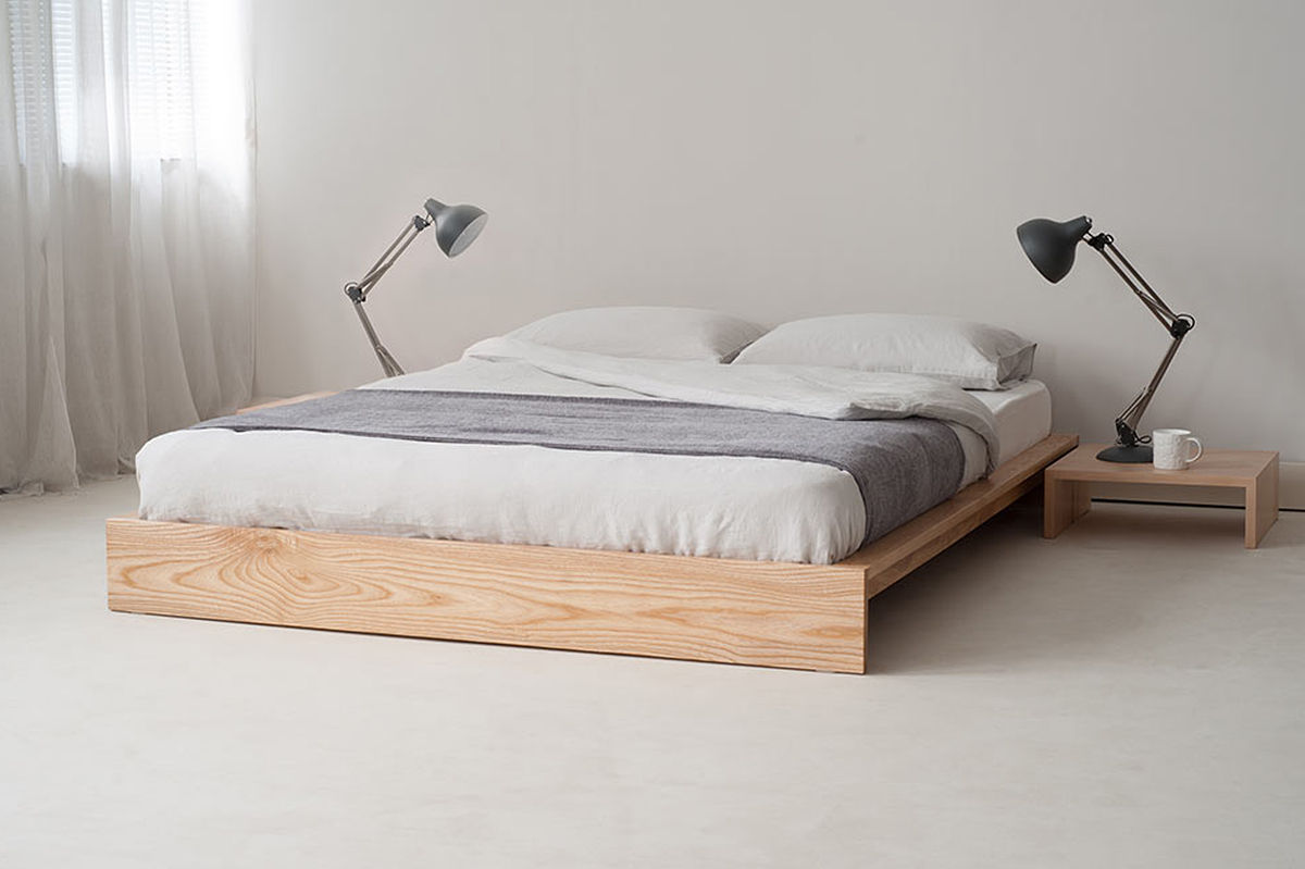 Ki Low Bed Natural Bed Company Asyatik Yatak Odası Ahşap Ahşap rengi Yataklar & Yatak Başları