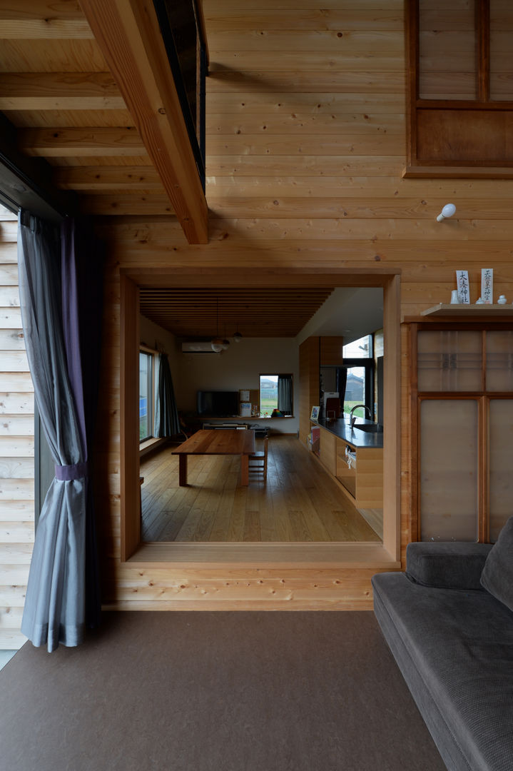 安島の新屋, 丸山晴之建築事務所 丸山晴之建築事務所 Rustic style dining room