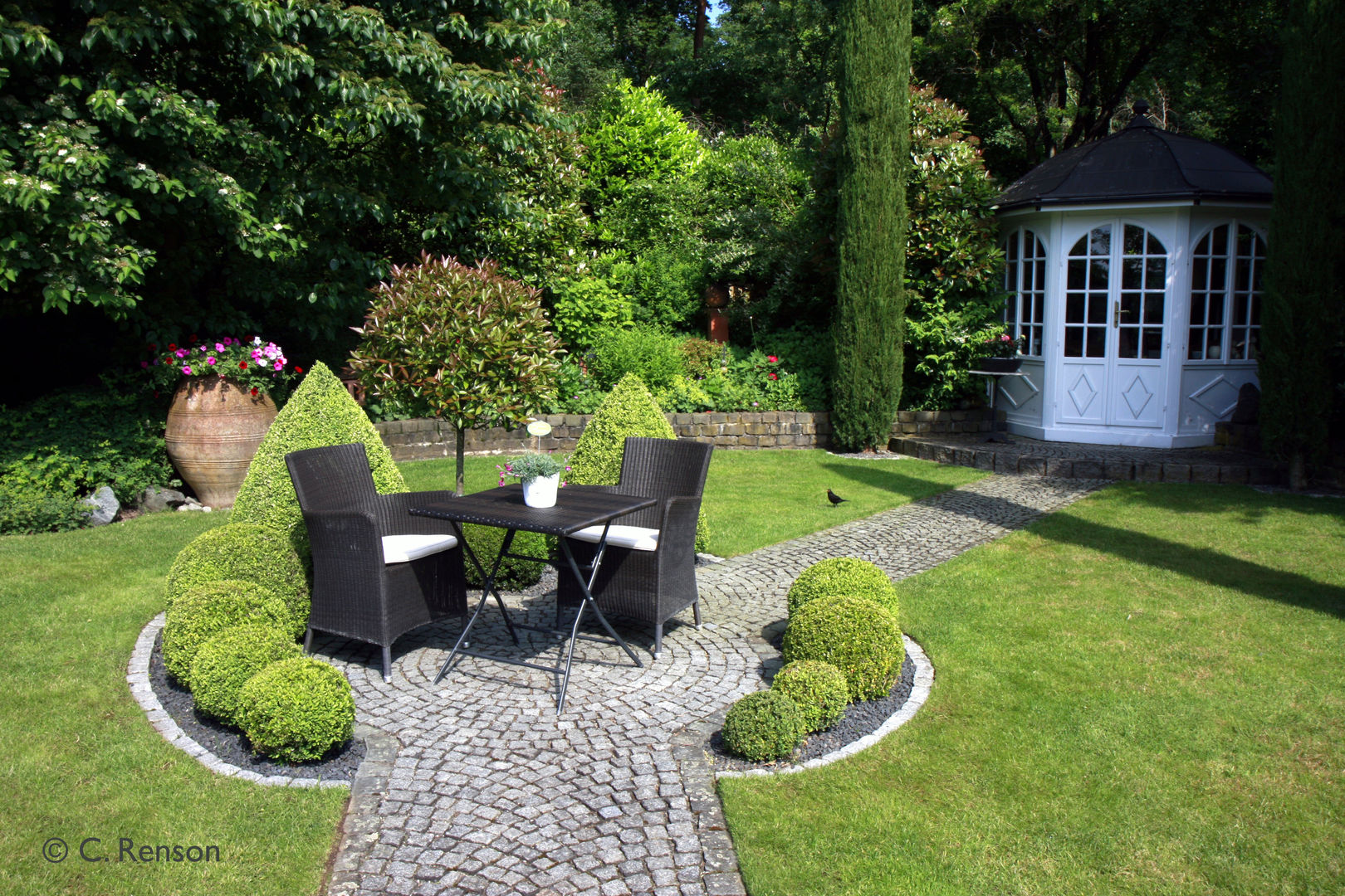 Garten mit Bachlauf, dirlenbach - garten mit stil dirlenbach - garten mit stil 컨트리스타일 정원