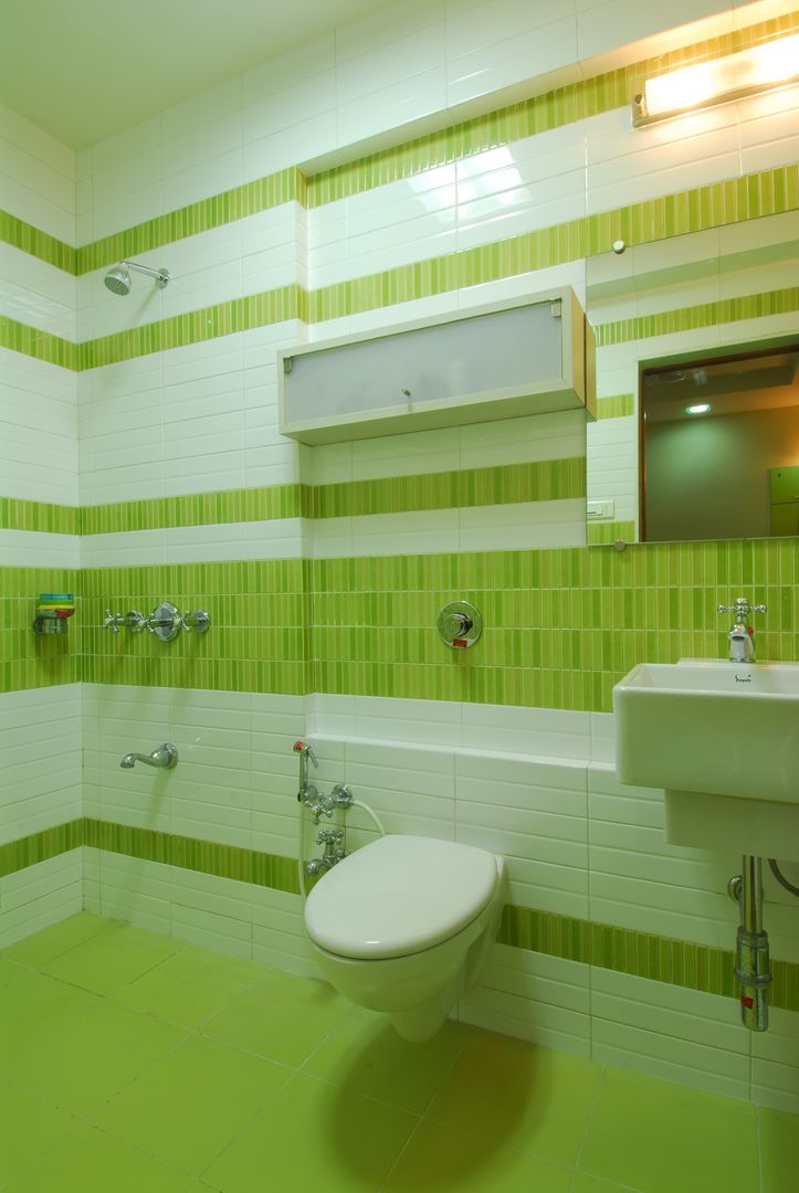 homify Banheiros modernos Azulejo