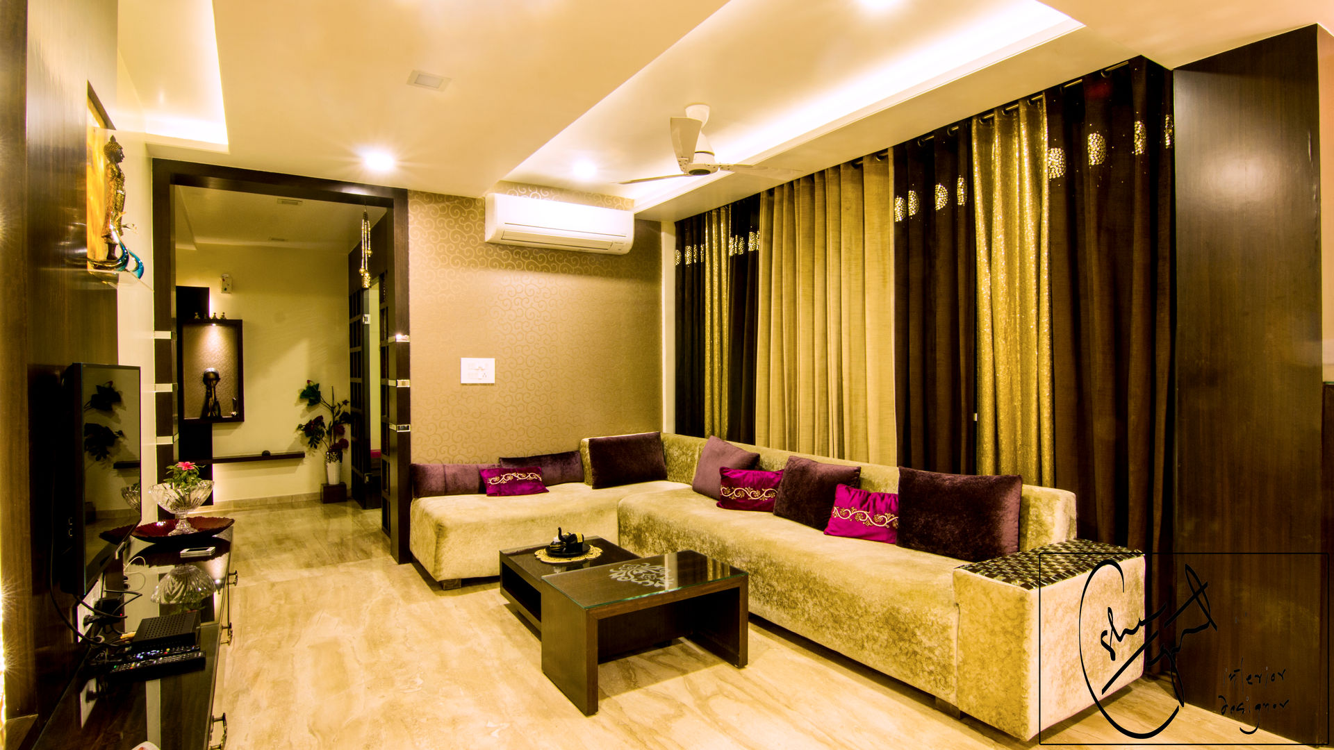 A Duplex Apartment, Raipur, ES Designs ES Designs Modern living room