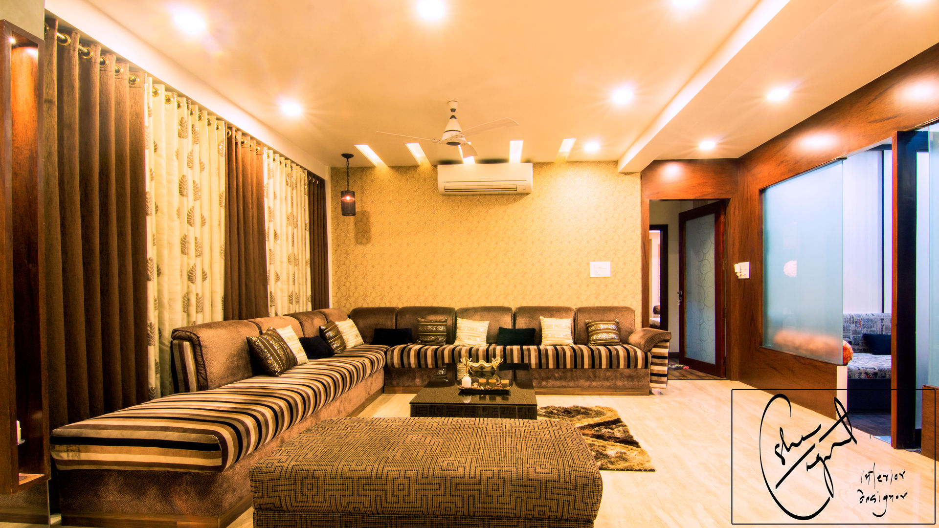 A Duplex Apartment, Raipur, ES Designs ES Designs Modern living room