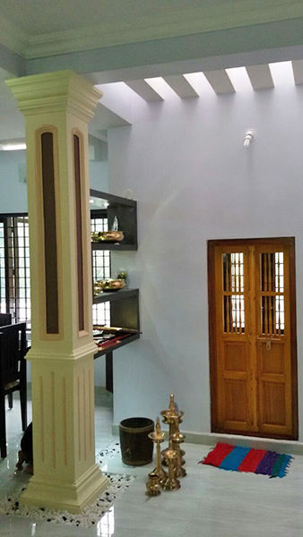 Our Interior Design Works, Aishwarya Developers Aishwarya Developers Asian style balcony, veranda & terrace Aluminium/Zinc