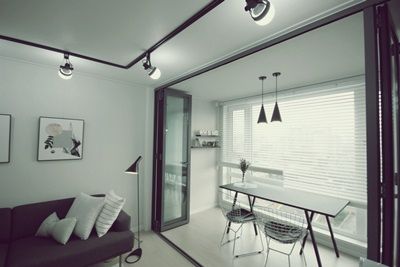 깔끔하고 모던한 26평 신혼집 홈스타일링, homelatte homelatte Modern balcony, veranda & terrace