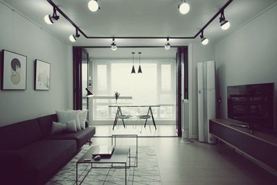 깔끔하고 모던한 26평 신혼집 홈스타일링, homelatte homelatte Modern living room