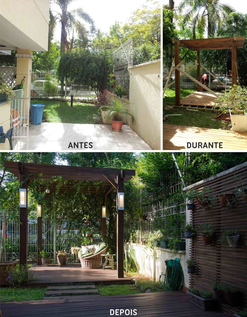 Área Externa de Lazer, Expace - espaços e experiências Expace - espaços e experiências Rustic style balcony, veranda & terrace Wood Wood effect