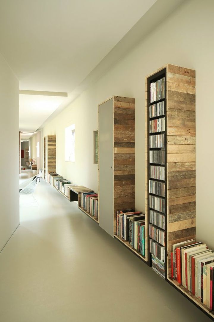 homify industrial style corridor, hallway & stairs. Wood Wood effect Drawers & shelves