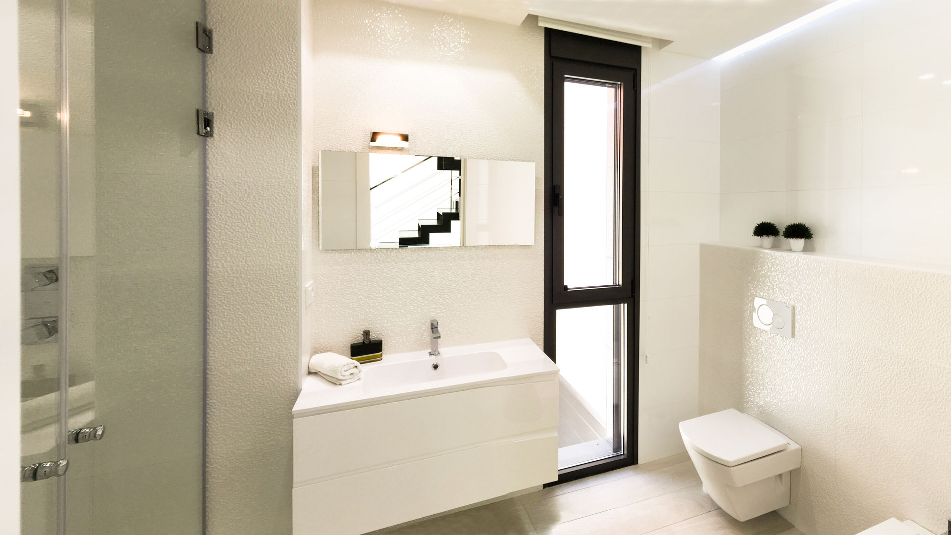 Casa Condesa, arqubo arquitectos arqubo arquitectos Modern bathroom Ceramic