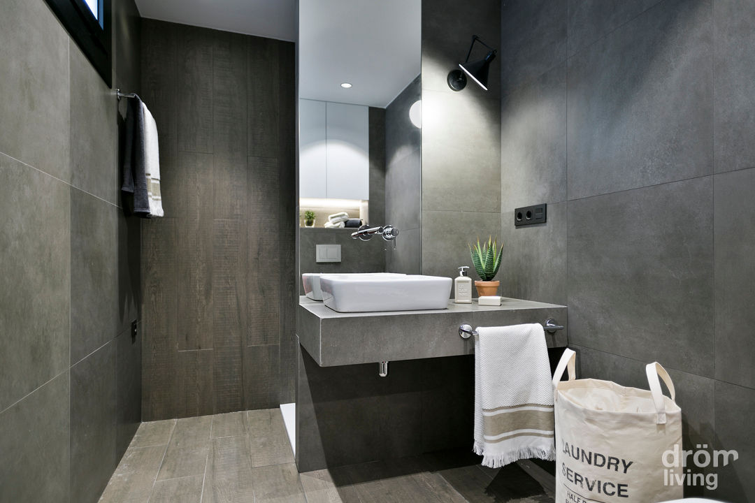 Apartamento en Poblenou: 100% industrial, Dröm Living Dröm Living Phòng tắm