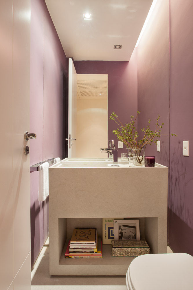 Apartamento Metro, Gisele Taranto Arquitetura Gisele Taranto Arquitetura Modern bathroom