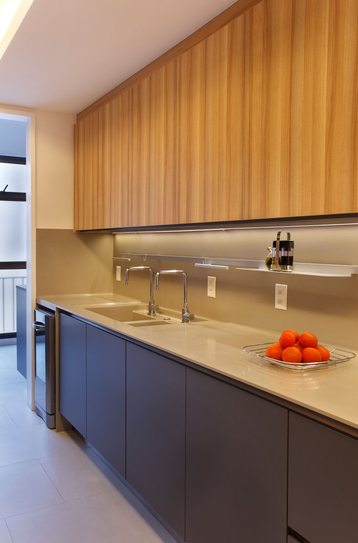 Apartamento Rota, Gisele Taranto Arquitetura Gisele Taranto Arquitetura Modern style kitchen