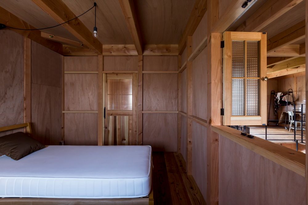 ishibe house, ALTS DESIGN OFFICE ALTS DESIGN OFFICE Rustic style bedroom Wood Wood effect