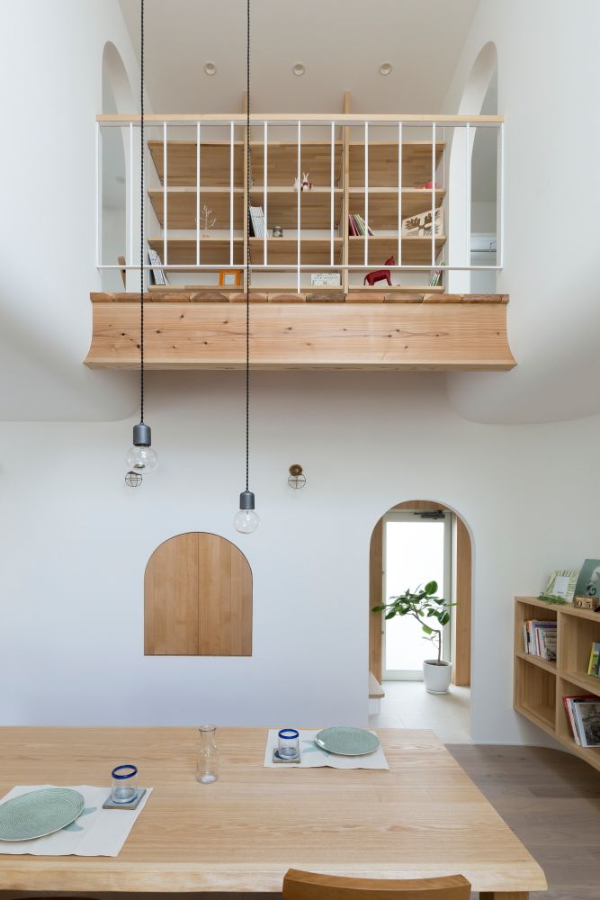 Otsu House, ALTS DESIGN OFFICE ALTS DESIGN OFFICE 北欧デザインの ダイニング 木 木目調