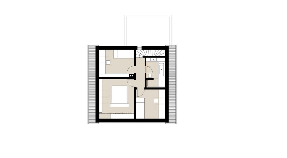 Grundriss Dachgeschoss homify Moderne Badezimmer Innenarchitekt,Architekt,Krefeld,Modernisierung,Umbau,Sanierung,Entwurf,Bauantrag,Ausführungsplanung,Badplanung