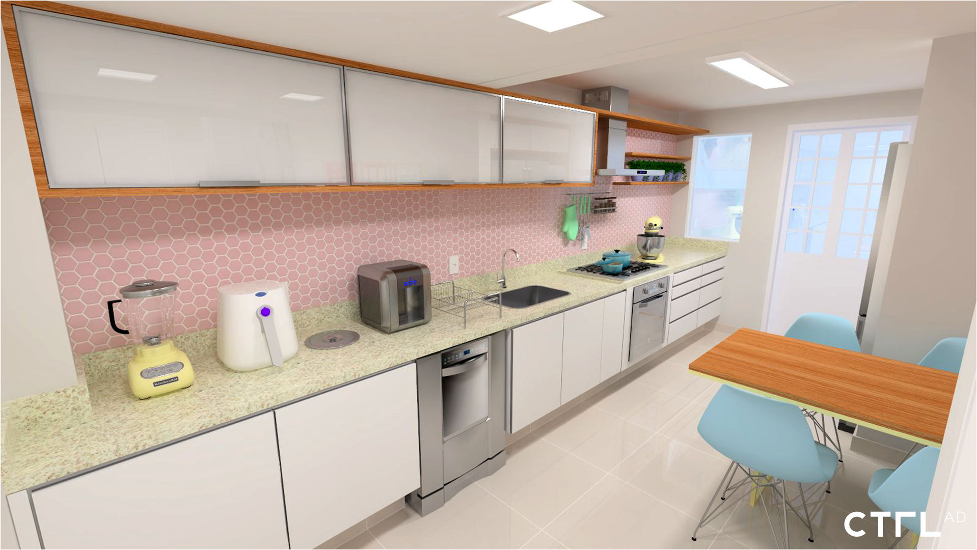 Cozinha Candy Colors, CTRL | interior design CTRL | interior design Modern kitchen