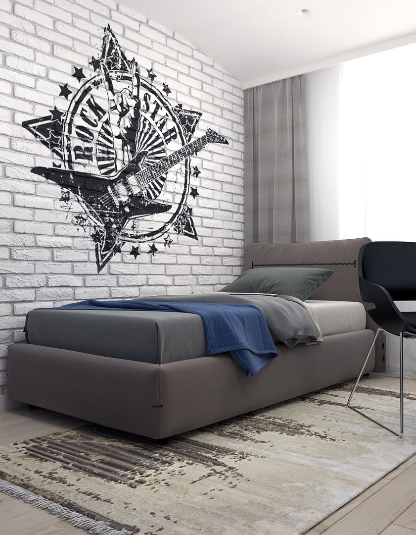 homify Chambre d'enfant industrielle