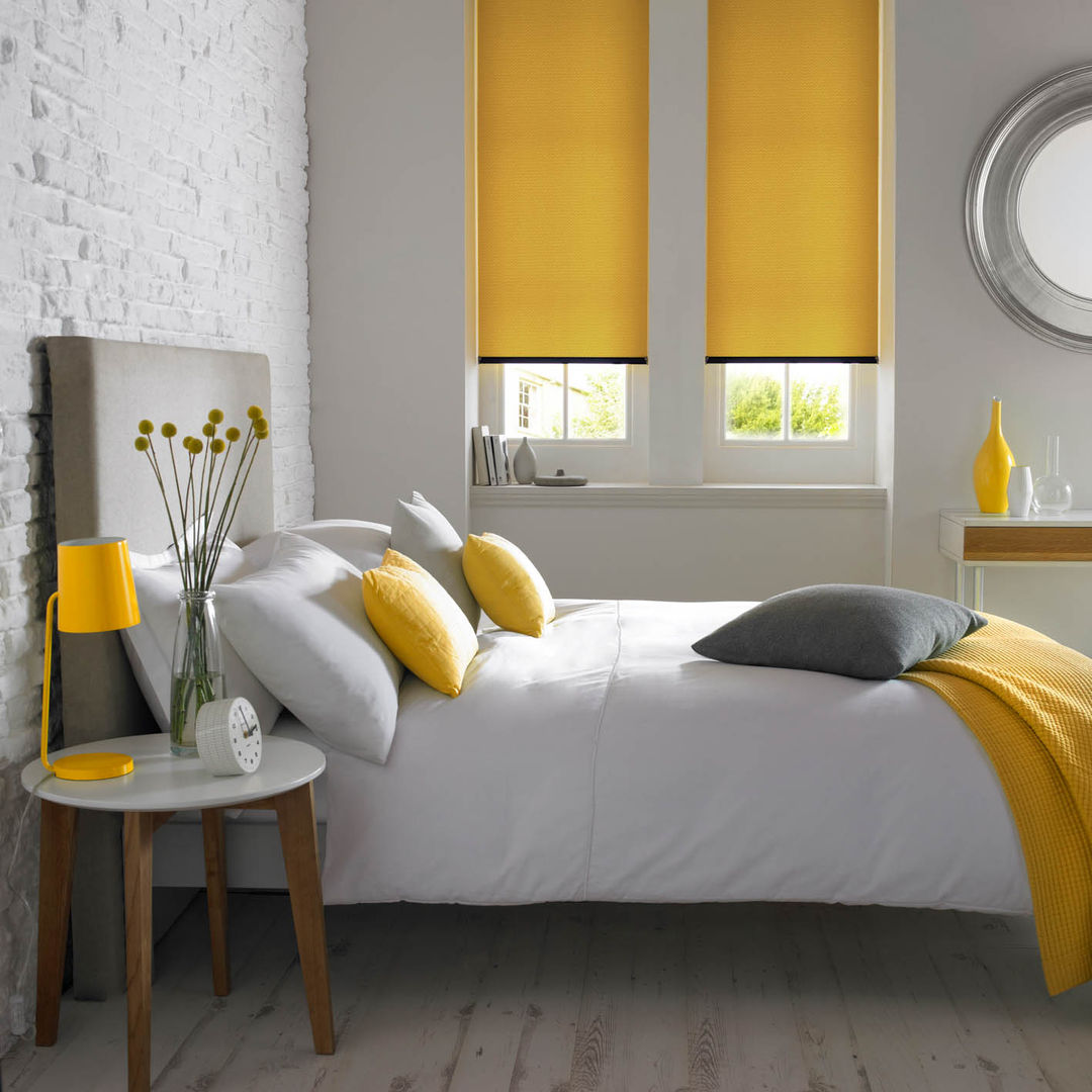 Otto Turmeric Roller Blind Appeal Home Shading ห้องนอน